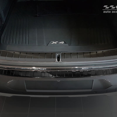 Carbon Ladekantenschutzleiste für BMW  X4 II (GO2) 2018-2021, FL 2021 -> Schwarz Carbon