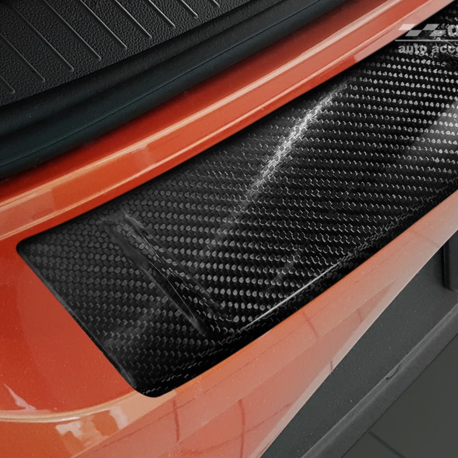Carbon Ladekantenschutzleiste für VOLKSWAGEN T-ROC / cabrio 2017-2022, FL2022-> Schwarz Carbon