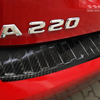 Carbon Ladekantenschutzleiste für MERCEDES  A Class 5d W177 2018-> Schwarz Carbon