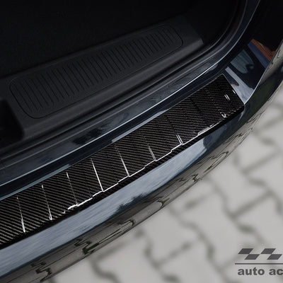 Carbon Ladekantenschutzleiste für OPEL  ASTRA V K sports tourer  2015-2019, FL2019-2022 Schwarz Carbon