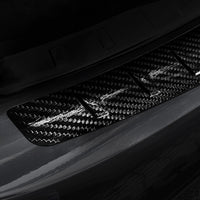 Carbon Ladekantenschutzleiste für MERCEDES  C Class IV W205 / AMG limousine 2014-2019, FL2019-06.2021 Schwarz Carbon