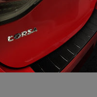 Carbon Ladekantenschutzleiste für OPEL CORSA F VI ULTIMATE hatchback 5D 2019->2023,   FL 2023-> / Corsa-e GS Line 2019->2023,  FL 2023-> / GS Line hatchback 5D 2019-> 2023,  FL 2023-> Schwarz Carbon