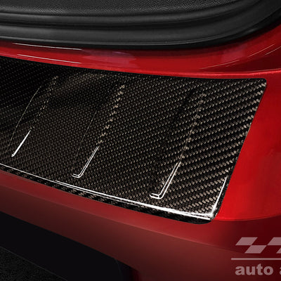 Carbon Ladekantenschutzleiste für OPEL CORSA F VI ULTIMATE hatchback 5D 2019->2023,   FL 2023-> / Corsa-e GS Line 2019->2023,  FL 2023-> / GS Line hatchback 5D 2019-> 2023,  FL 2023-> Schwarz Carbon