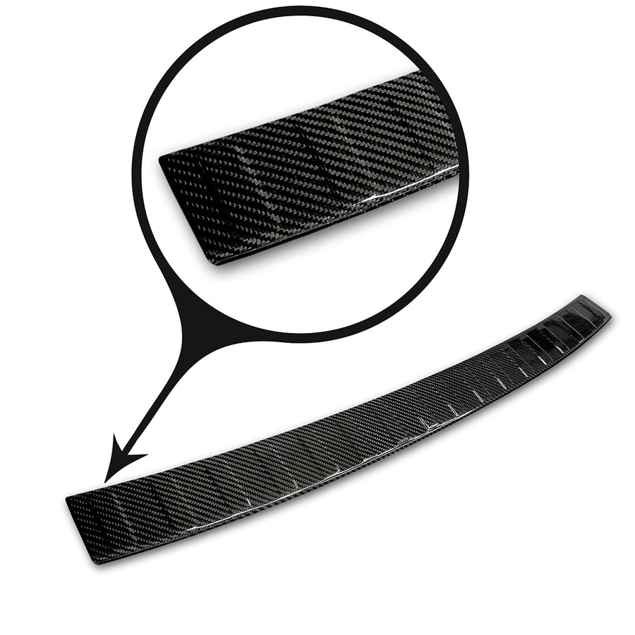Carbon Ladekantenschutzleiste für AUDI  A4 B9 ALLROAD 2016-2019, FL2019-> Schwarz Carbon