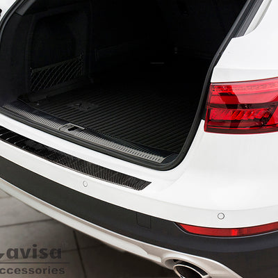 Carbon Ladekantenschutzleiste für AUDI  A4 B9 ALLROAD 2016-2019, FL2019-> Schwarz Carbon