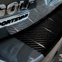Carbon Ladekantenschutzleiste für VOLKSWAGEN  GOLF SPORTSVAN  2014-2017, FL2017-> Schwarz Carbon