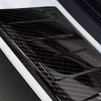 Carbon Ladekantenschutzleiste für VOLKSWAGEN TRANSPORTER T6  2015-2019, FL2019->  (fits to the version with two rear doors) Schwarz Carbon
