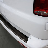 Carbon Ladekantenschutzleiste für VOLKSWAGEN TRANSPORTER T6  2015-2019, FL2019->  (fits to the version with two rear doors) Schwarz Carbon