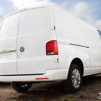 Carbon Ladekantenschutzleiste für VOLKSWAGEN TRANSPORTER T6  2015-2019, FL2019->  (fits to the version with two rear doors) Schwarz Carbon
