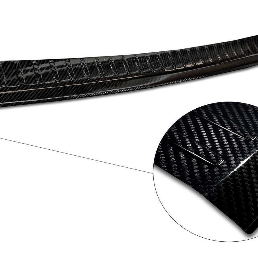 Carbon Ladekantenschutzleiste für MERCEDES  E Class  W212  T-Model  2013-2015, FL2015-2016 Schwarz Carbon