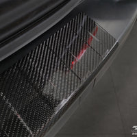 Carbon Ladekantenschutzleiste für PEUGEOT TRAVELLER 2016-> Schwarz Carbon
