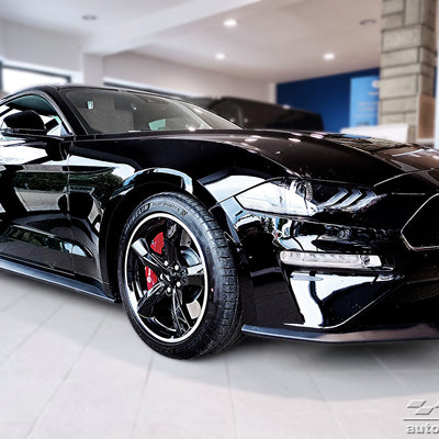 Carbon Ladekantenschutzleiste für FORD MUSTANG VI coupe / GT 2015-2017, FL2017-> Schwarz Carbon