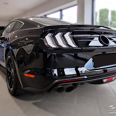 Carbon Ladekantenschutzleiste für FORD MUSTANG VI coupe / GT 2015-2017, FL2017-> Schwarz Carbon