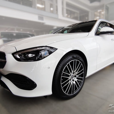 Carbon Ladekantenschutzleiste für MERCEDES C Class V T-model S206 2021-> Schwarz Carbon