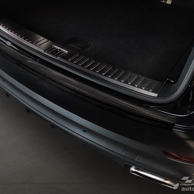 Carbon Ladekantenschutzleiste für PORSCHE CAYENNE III 2017-> (P0536) Schwarz Carbon