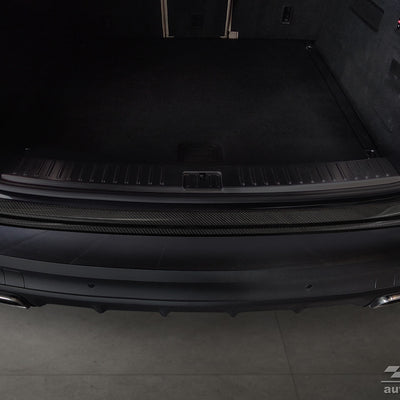 Carbon Ladekantenschutzleiste für PORSCHE CAYENNE III 2017-> (P0536) Schwarz Carbon