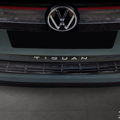Carbon Ladekantenschutzleiste für VW TIGUAN III 2024 -> Schwarz Carbon