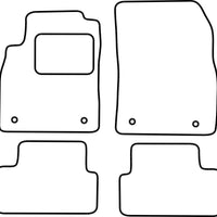 EINZELSTÜCK Velours Fußmatten Opel Astra J