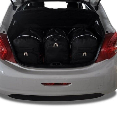 PEUGEOT 208 HATCHBACK 2012-2015 KOFFERRAUMTASCHEN SET 3 STK