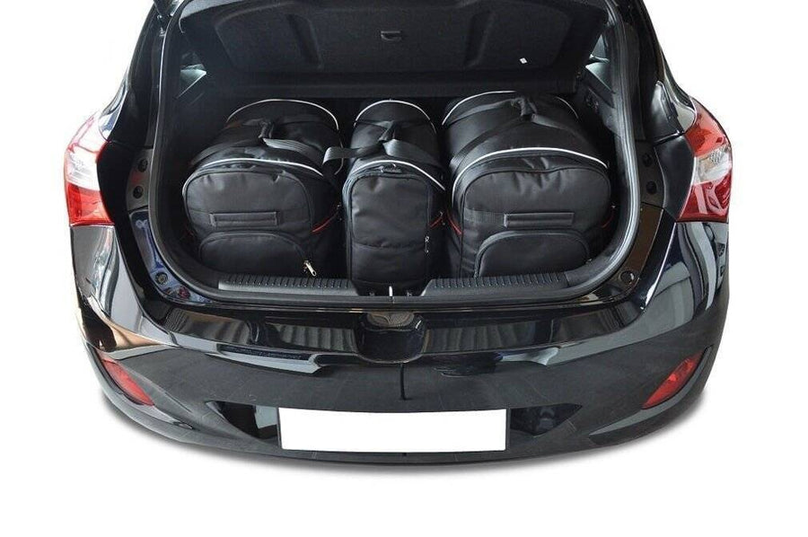 HYUNDAI i30 HATCHBACK 2012-2016 KOFFERRAUMTASCHEN SET 3 STK
