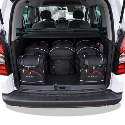 PEUGEOT PARTNER 2008-2019 KOFFERRAUMTASCHEN SET 6 STK 2tes Set