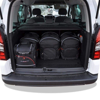 PEUGEOT PARTNER 2008-2019 KOFFERRAUMTASCHEN SET 6 STK 2tes Set