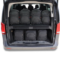 MERCEDES-BENZ EQV EXTRA LONG 2020+ KOFFERRAUMTASCHEN SET 7 STK