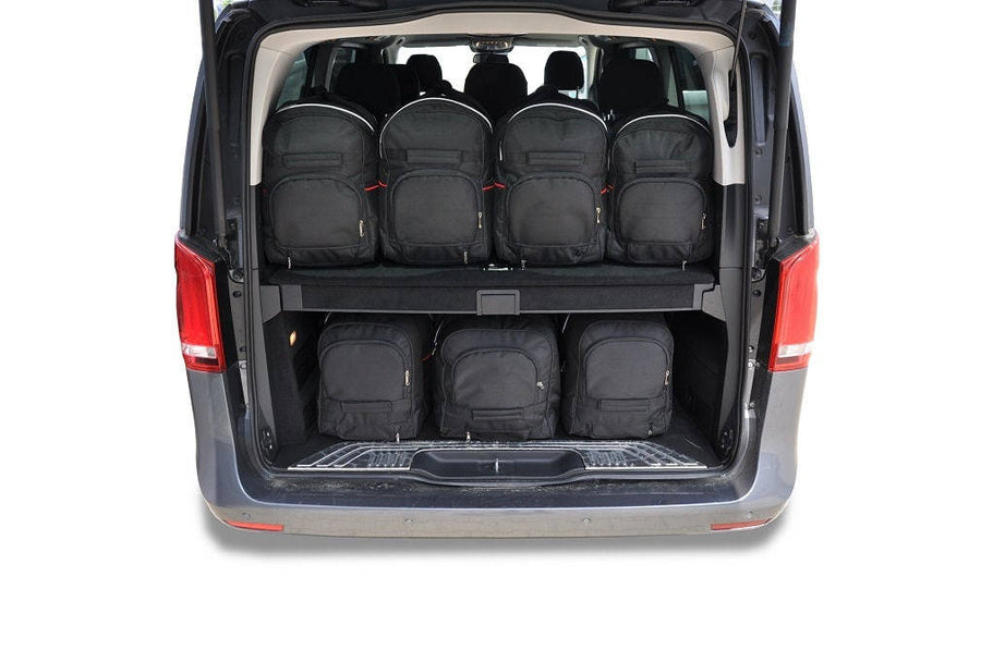 MERCEDES-BENZ EQV EXTRA LONG 2020+ KOFFERRAUMTASCHEN SET 7 STK