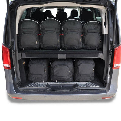 MERCEDES-BENZ EQV EXTRA LONG 2020+ KOFFERRAUMTASCHEN SET 7 STK