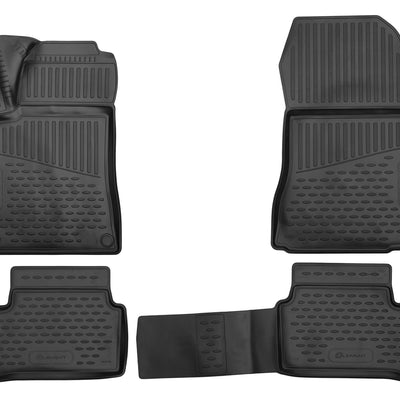 3D Element Gummi Fußmatten für Mercedes-Benz CLA-Klasse  X117 Shooting Brake Schwarz