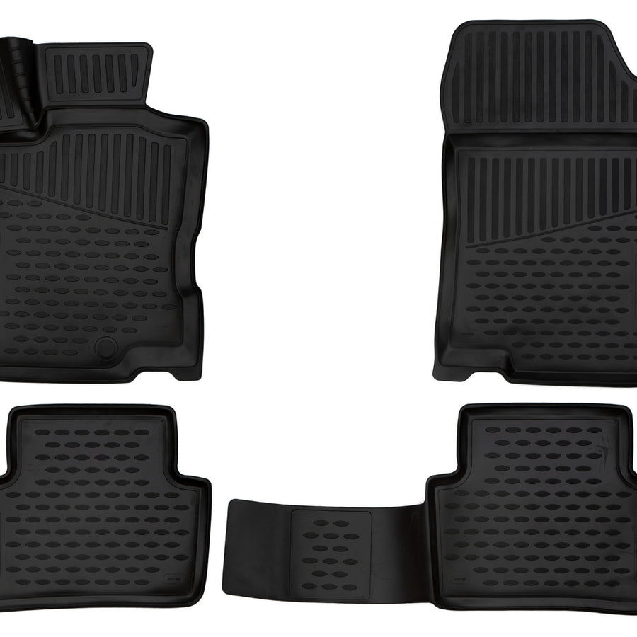 3D Element Gummi Fußmatten für Renault Kadjar Schwarz