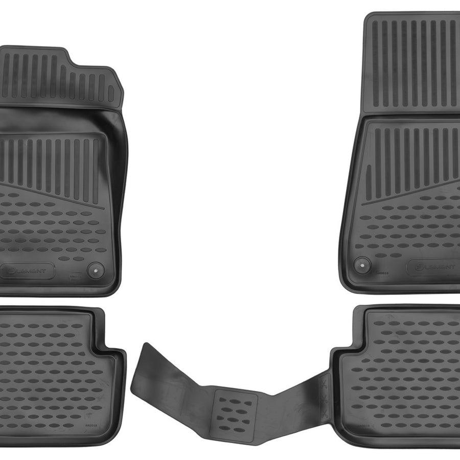 3D Element Gummi Fußmatten für POLESTAR 2 2020-> Schwarz