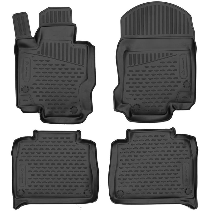 3D Element Gummi Fußmatten für Mercedes Benz GLE V167 Schwarz