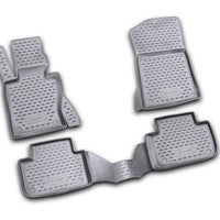 Element Gummi Fußmatten für BMW X3 (E83), 2004-2010 , 4er Set Schwarz
