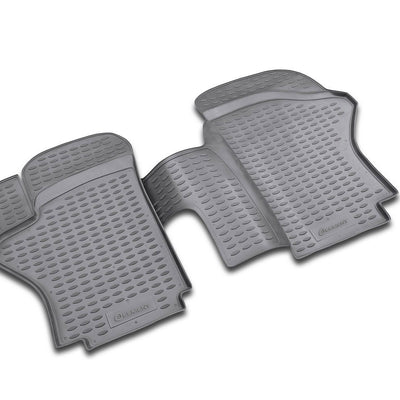 3D Element Gummi Fußmatten für HYUNDAI H1 long 1997-2007 2-er Set Schwarz