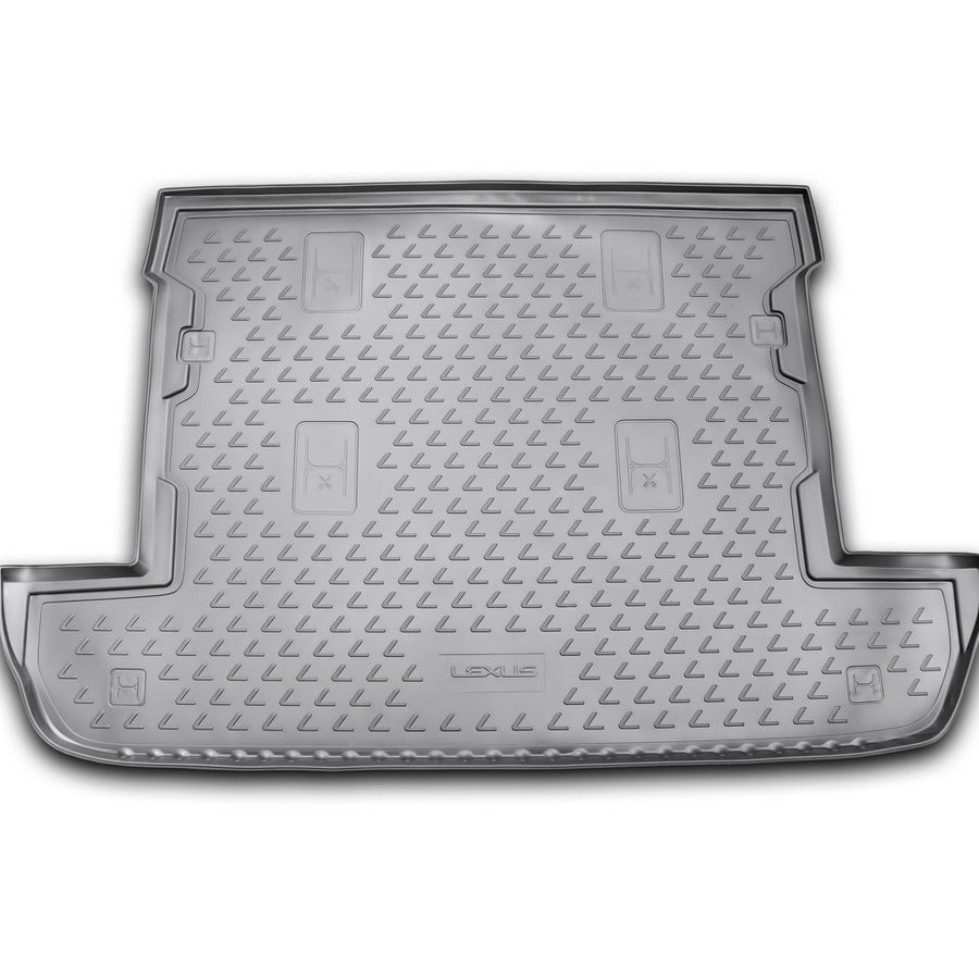 3D Element Kofferraumwanne für  LEXUS LX 570, 2007-2012, 2012->, SUV 7 Sitzer, (ungeteilte Rückbank ), Schwarz
