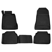 3D Element Gummi Fußmatten für Mercedes Benz E-Klasse W210 Schwarz