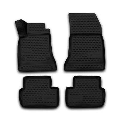 3D Element Gummi Fußmatten für MERCEDES-BENZ B-Class W246, 2011->, 4er Set Schwarz