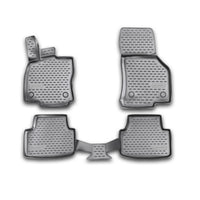3D Element Gummi Fußmatten für SKODA Octavia (III(A7), IIIp(A7), IV(A8)), 2013-2019, 2020->, 4er Set Schwarz