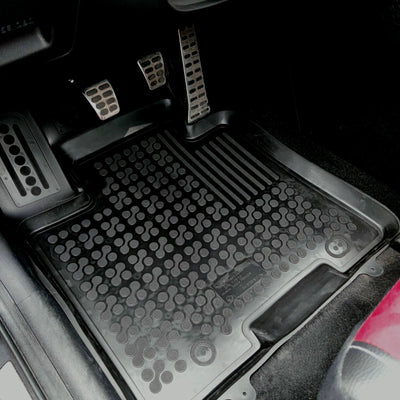 Gummi Fußmatten für Opel Corsa D E Schwarz